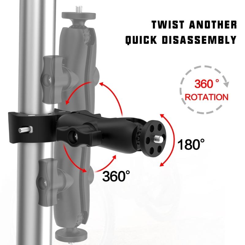 Secure Mount Bracket for Action Cameras Clamp Mount Enhances Filming Experience Easy to Use Recording Solution