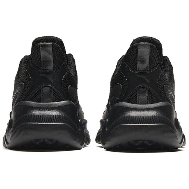 Anta Cushioning Wear-Resistant Low-Top Casual Shoes Women's Black Sneakers 922418855-4
