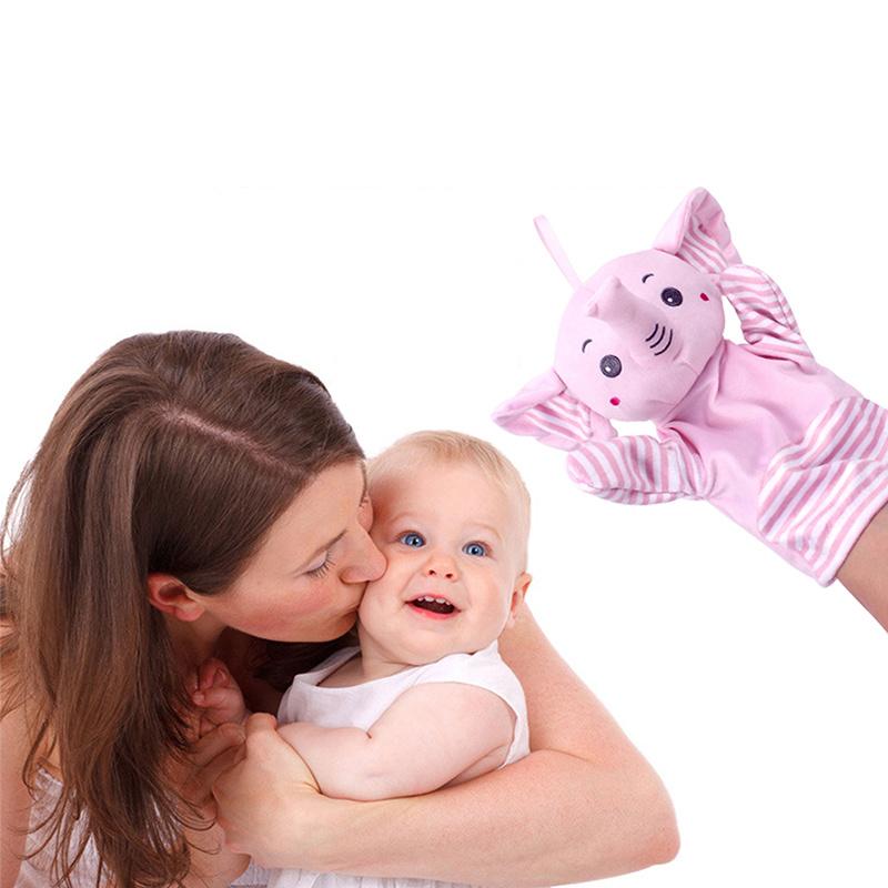 Cartoon Animals Hand Puppet Plush Toy Animals Puppets With Movable Hand For Kid Children