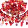 32 Colorful Crystal Glass Football Beads for DIY Jewelry and Phone Chains