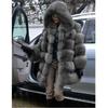 Winter Womens Faux Fur Coats Cozy Jacket Hooded Thicken Coat Overcoat Outwear