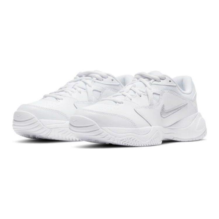 Nike Court Lite 2 Abrasion Resistant Low Top Kids' Training Shoes White CD0440-105