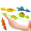 5-20Pcs Colorful Dinosaur Finger Catapult Toys - Kids Birthday Baby Shower Christmas Carnival Party Favor Giveaway Fun Gift