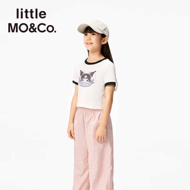 little MO&Co. Kuromi IP Girls' Antibacterial Short Sleeve T-Shirt