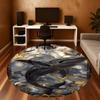1PC Whale, Art Nouveau, Marine Life Round Chair mat Area Rug - Non-Slip, Floor Mat for Office, Bedroom, home decor Christmas Gift c0528133