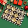 Christmas Balls Ornaments 2.36inch Shatterproof Globes 12 Pieces Christmas Ball Set For Home Dance Party Wedding Yard Indoor
