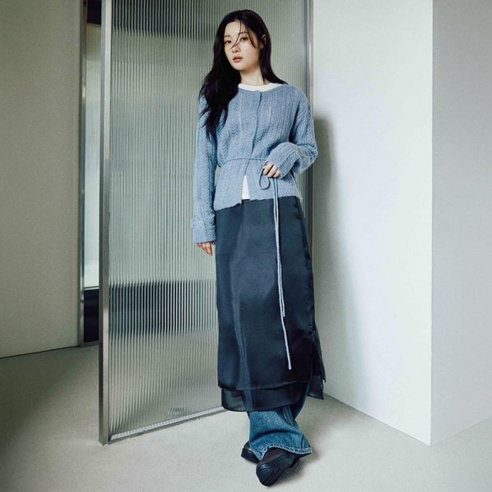 

On On Organza Sheer Skirt New5xs232 CREAM/66