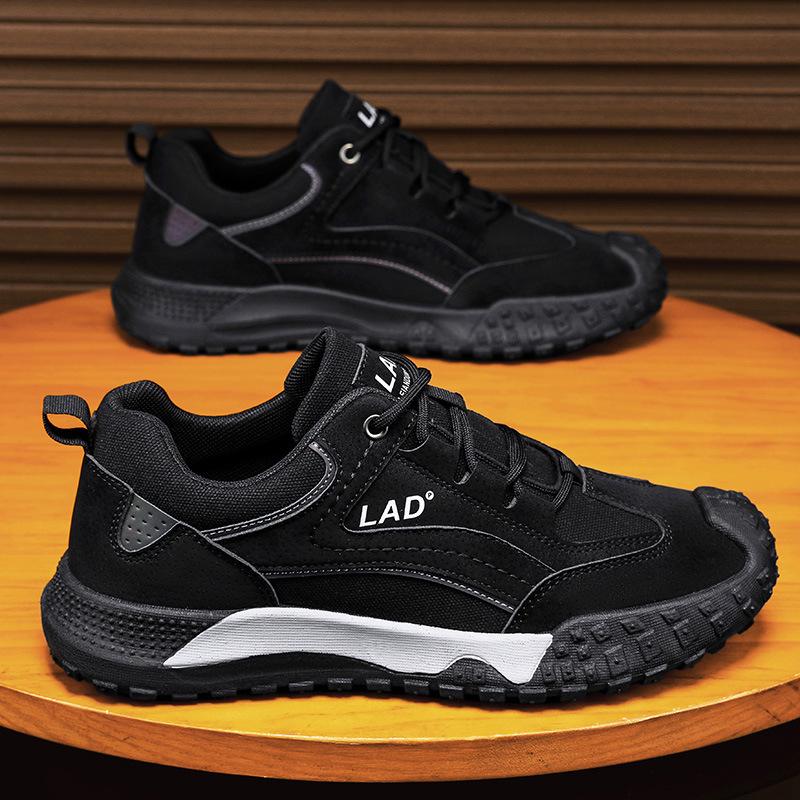Men's Comfortable Non-Slip Mesh Work Shoes: Versatile, Wear-Resistant, Casual Labor Protection Footwear for Autumn