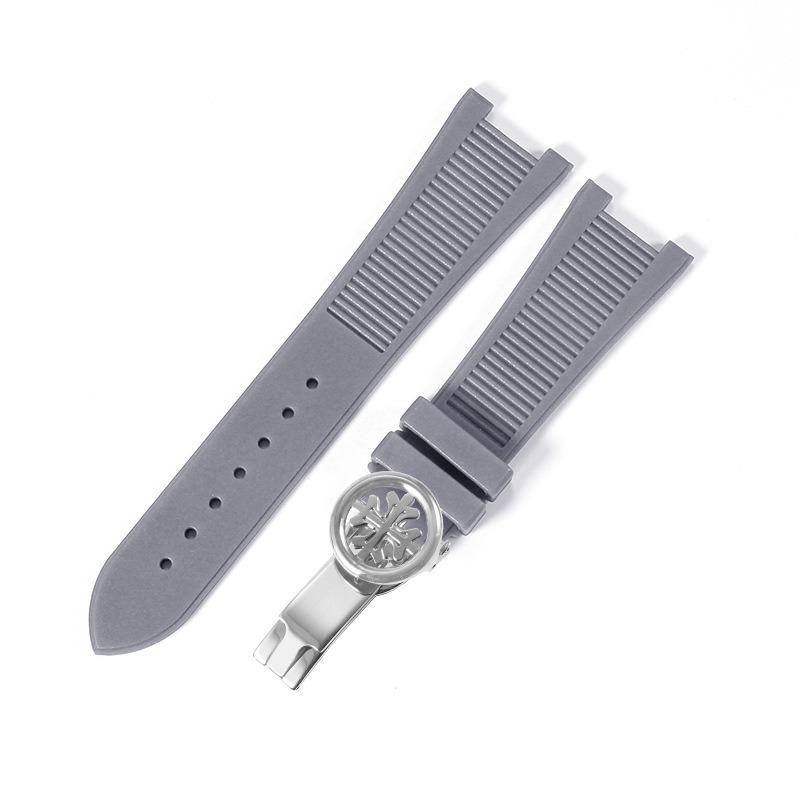 High Quality Silicone Rubber Watchband For Patek Philippe Nautilus Series 5711 5712 5980 Waterproof Watch Strap Bracelet Male