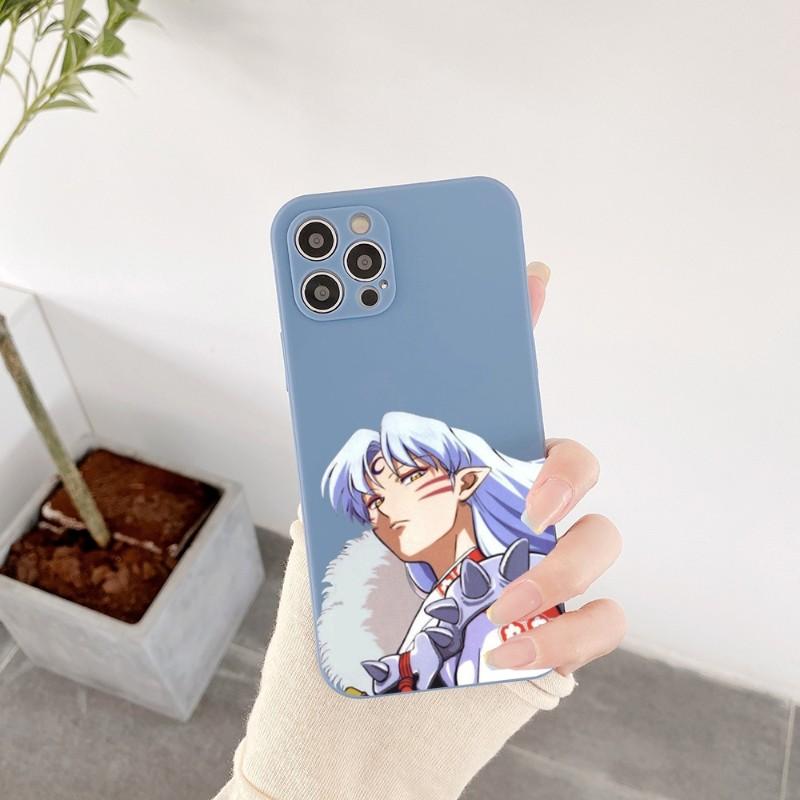 Inuyasha Sesshomaru Phone Case For IPhone 14 11 12 13 Pro Max X XR XSMax 6 6S 7 8 Plus SE 2022 Soft Square Color Phone Cover