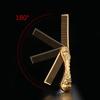 Stainless Steel Metal Skeleton Folding Pocket Comb, Daily Hair and Beard Styling Tool for Hair Accessories