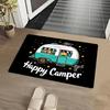 VIKAMA “Happy Camper” Cartoon RV Doormat, Non-Slip Indoor/Outdoor Entry Mat, Bathroom and Entryway Home Rug, Home Decor
