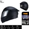 Full Face Motorcycle Helmet With Dual Visor 3C Certified ABS Safety Men Women All Season Riding