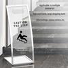 Stainless Steel Acrylic Warning Sign - Cleaning In Progress