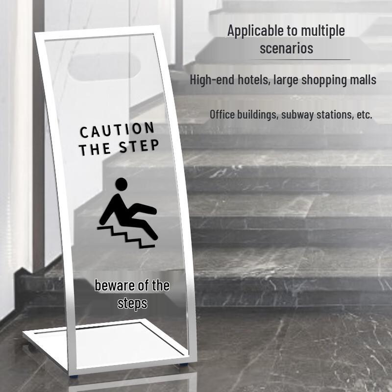 Stainless Steel Acrylic Warning Sign - Cleaning In Progress