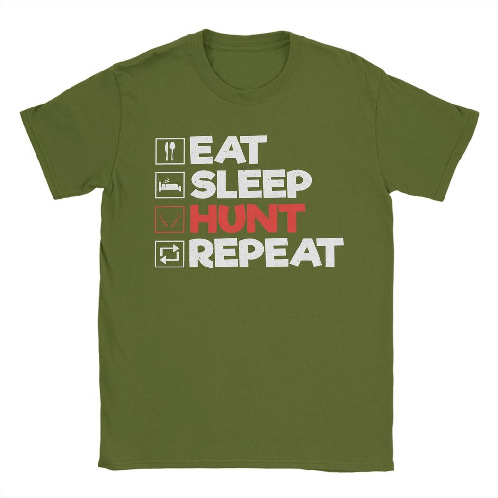 Couple Tshirt Monster Hunter Eat Sleep Hunt Repeat Gaming Tshirts Harajuku Summer Tee Shirt Casual 100 Cotton Clothing