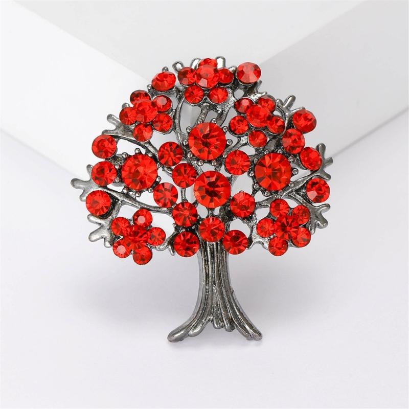 Elegant tree Brooch Pin Distinctive tree Clothing Lapel Pin Essential Fashion Brooch Accessory