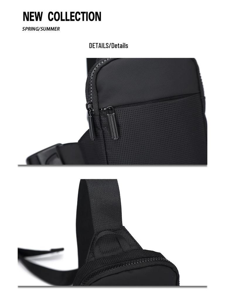 Men's Fashionable Mobile Phone Crossbody Bag - Casual Japanese Style, Lightweight, Simple Shoulder Bag