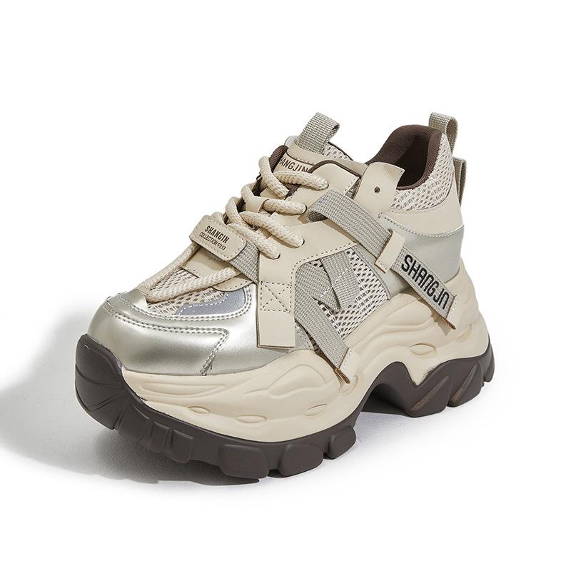 

Internet celebrity dad shoes women 2025 new spring platform shoes versatile inner height increase small women s shoes casual sports shoes 39