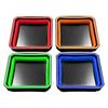 Space Saving Foldable Silicone Magnetic Tray Dish Organizer For Automotive Repair Tool And Hardware With Strong Grip