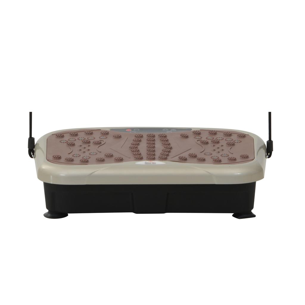 Vibration Plate Exercise Machine, Quiet Vibrating Plate for Weight Loss and Lymphatic Drainage with Resistance Bands, Remote Control, 99 Speed Levels