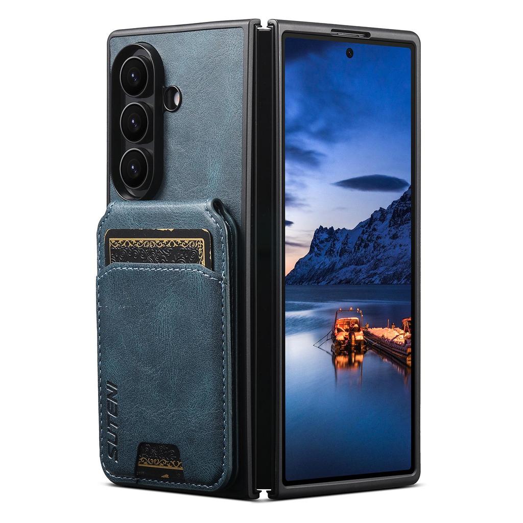 SUTENI Leather Stand Case with Card Slot for Samsung Z Fold 7/6/5