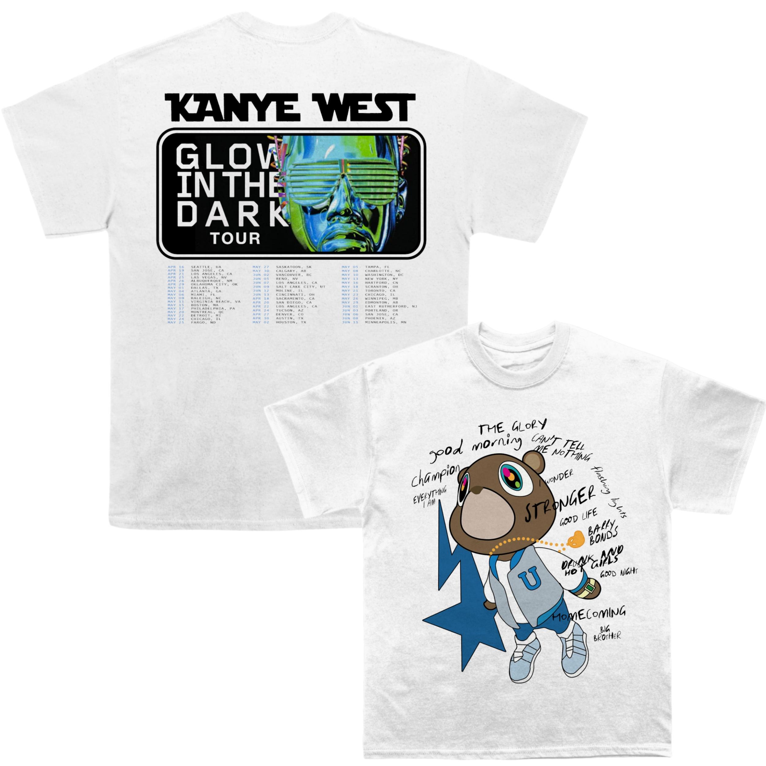 

Kanye West Graduation Advert graphic 2026 Unisexs TShirt Unisex ONeck 100 Cotton Short Sleeve Oversized Y2k Fashion Popular Tee 4XL