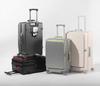 Expandable Color-block Suitcase with Transparent Wheels – Large, Durable, and Side-Opening Carry-On Trolley Case