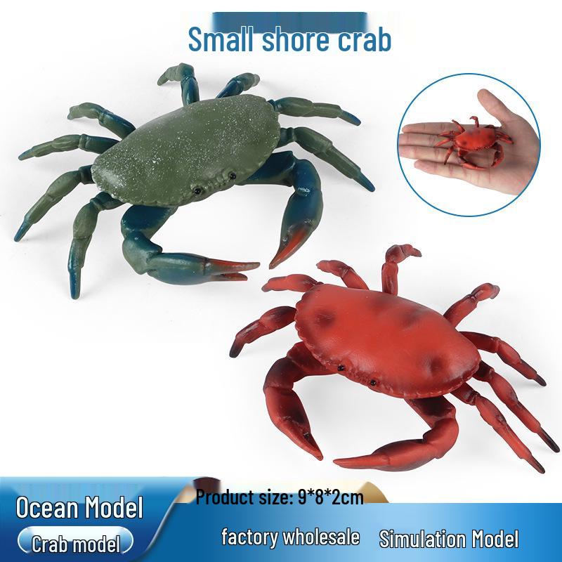Children's Solid Ocean Crab Model Toy Ornament