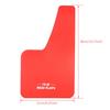 XUKEY Mudguard Flaps, Mud Fenders, Mudguards, Carbon Fiber Pattern, Red with White Lettering, Set of 4, Universal Fit for Toyota, Honda, Mercedes-Benz