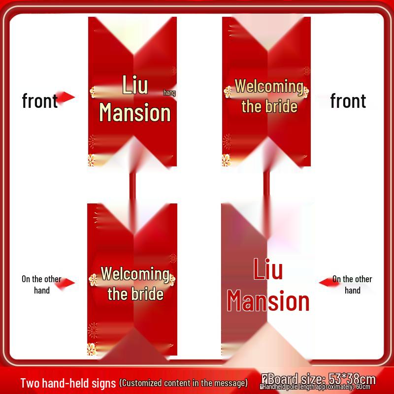 Chinese Wedding Retro Signboard: Ritualistic Sedan Chair Photo Prop for Bride Pickup