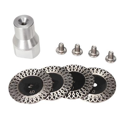 5-teiliges Steinschneidescheiben-Set für Winkelschleifer M 14 Aluminiumlegierungsschaft 4 cm Klinge für Granit Stein Beton