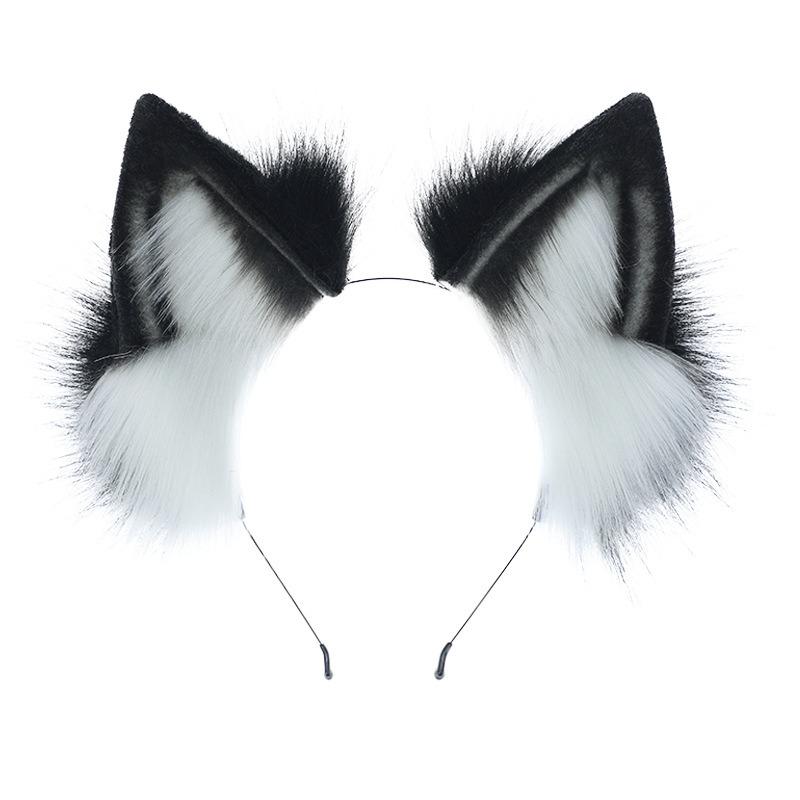 Handmade Plush Simulation Animal Ear Headgear Comic Show Cute Fox Ears Cosplay Props Hair Accessories Fox Ear Headband