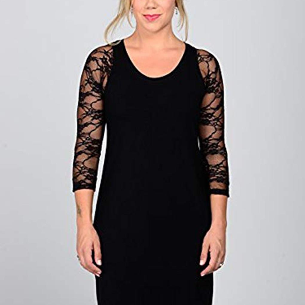 Women Girl Crop Top Solid Mesh Lace Open Front Long Sleeve Base T\-Shirt