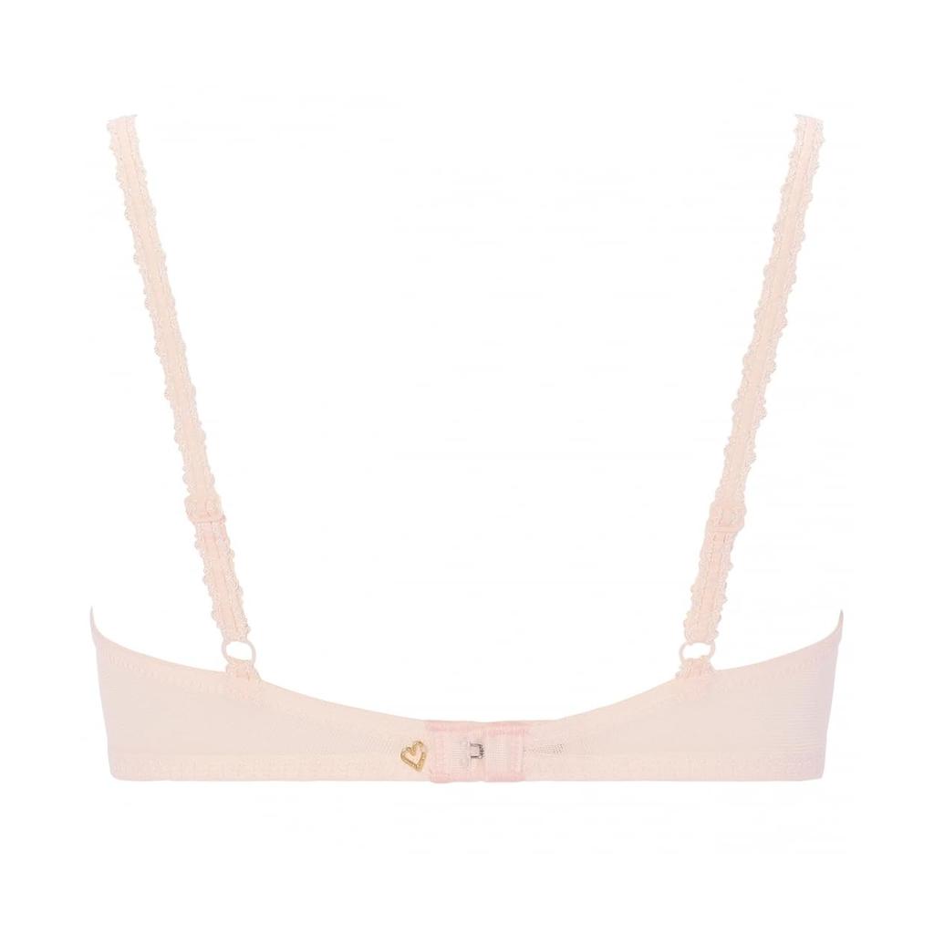 AMOSTYLE BY Triumph Deep V Bra Mermaid Shell M001 Size E75 (Unpadded) (Beige)