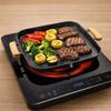 Aluminum Zinc Zinc Alloy Barbecue Tray with Oil Outlet Barbecue Plate Korean Square Grill Pan  Outdoor