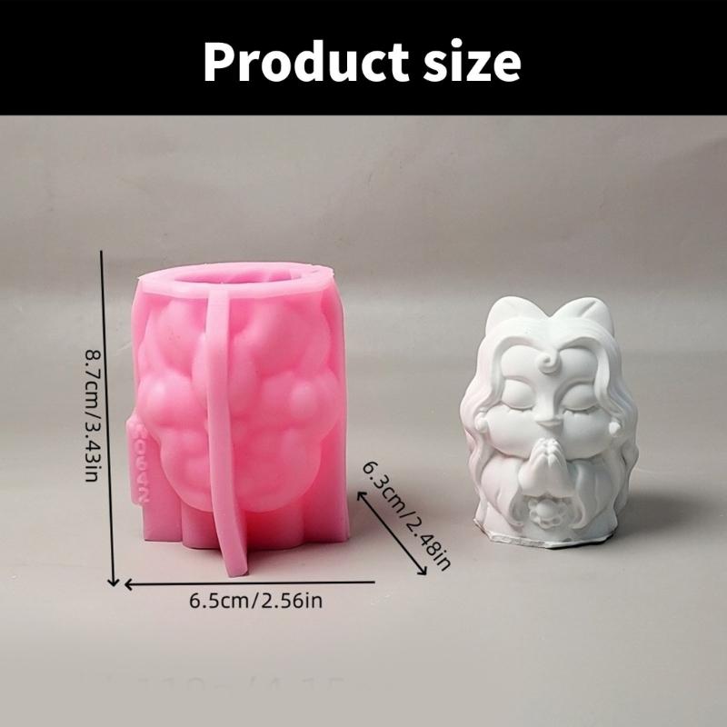 3D Chinesische Figur Silikonformen für Epoxidharz Kerzen Seifenherstellung Zement Gips Silikonformen für Handwerk