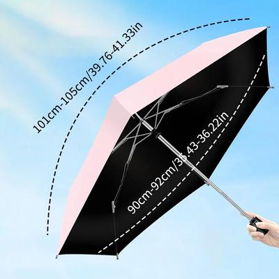 Parasol Folding Umbrella UV Protection 100% Complete Shading Heat Insulation One-button Automatic Opening and Closing