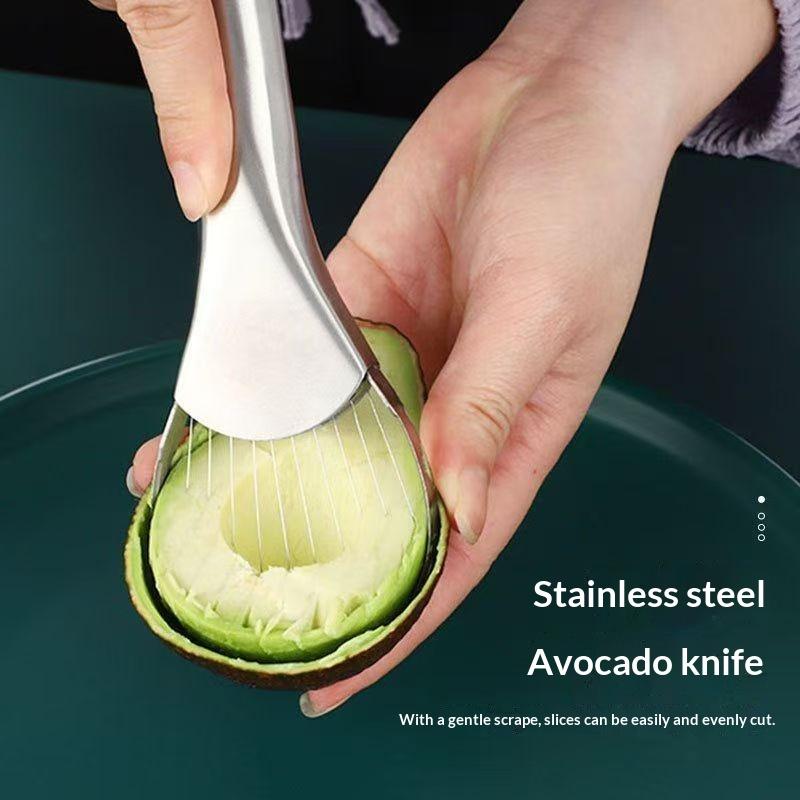 Avocado Knife Gadget Stainless Steel Cutter Kitchen Gadgets Fruit Cutting Artifact All For Kitchen And Home Dragon Fruit Slices