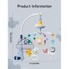 1PC Musical Baby Crib Mobile with Lights Music Projection for Infants Remote Control Crib Toys for Newborn Baby Mobile for Crib Toys