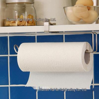 Soporte de Acero Inoxidable sin Taladro para Rollo de Papel de Cocina y Film Transparente Debajo del Armario