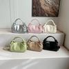 Retro einfache plissierte kleine Tasche Damen Frühling neu tragbare Bucket Bag Premium vielseitige Umhängetasche