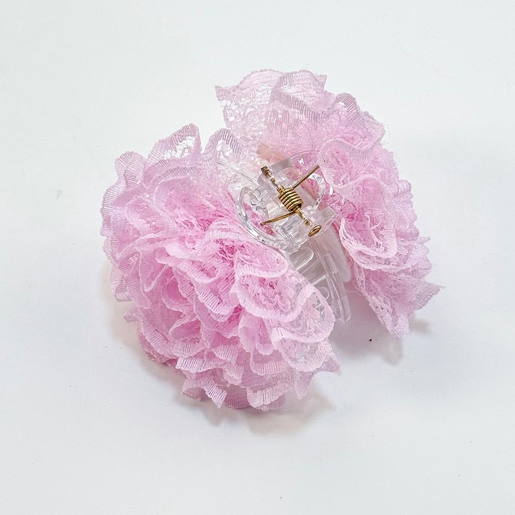 Neue Mini Blumen Haarspangen Mädchen Kinder Spitze Blumen Pferdeschwanzhalter Haarklammern Haarspangen Mode Haarschmuck