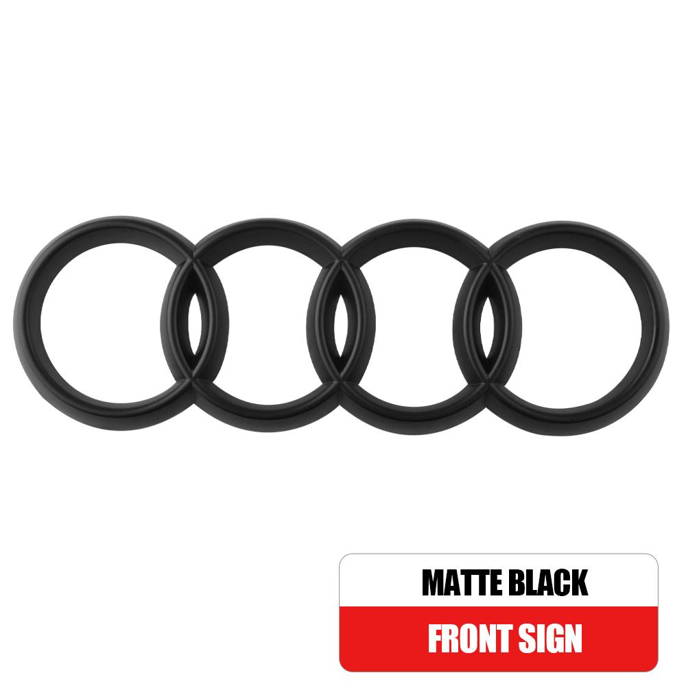 Car Styling 3D ABS Hood Front Bonnet Grill Rear Trunk Emblem Cover For Audi A4L Q2L Q3 Q5 Q7 Q8 S4 S5 S6 S7 R8 A5 A6L A7  A4 A3