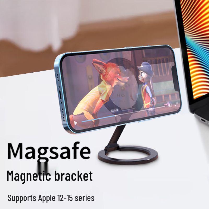 Ultra-Thin Double-Sided MagSafe Magnetic Phone Stand & Finger Ring for Apple 12-15