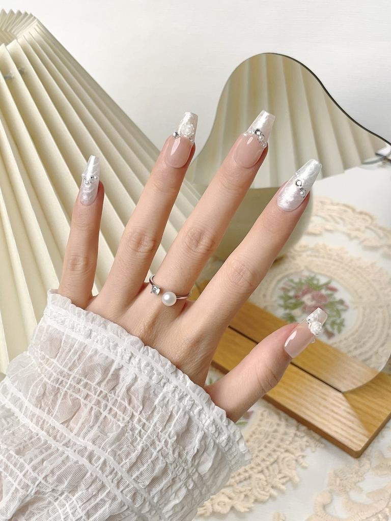 Handmade Wearable Nail Art Sticker In Pure Desire Style For Women