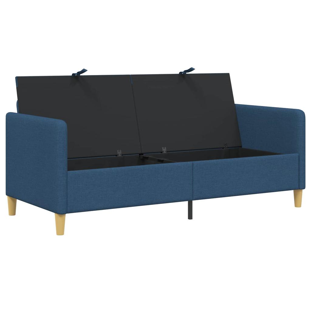 Blue Storage Sofa 172 x 78 x 87 cm Polyester