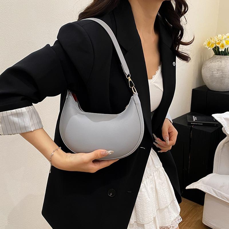 Summer new beautiful high-end texture temperament solid color handbag urban commuter shoulder bag