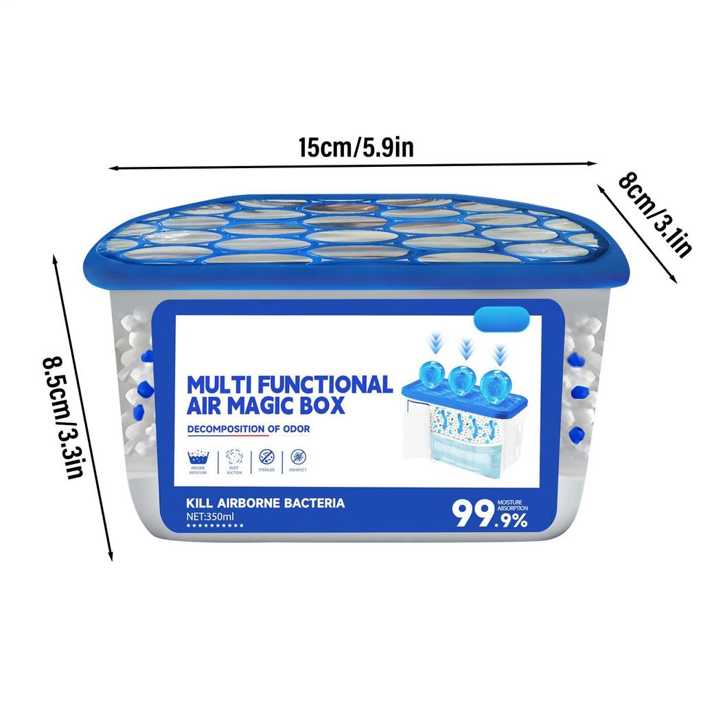 350ml Air Purifiers Dust Cleaner Box Dust Removal Box for Car Dormitory Basement Apartment Nurseries Closets Home Bedroom