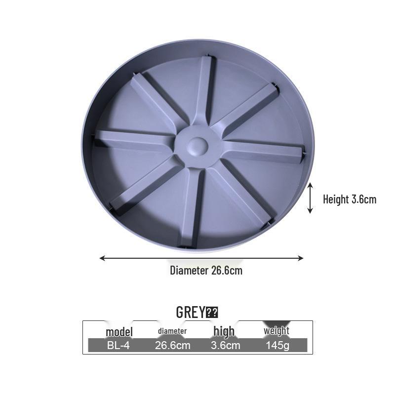 Round Breathable Plastic Flower Pot Tray - Anti-Root Rot, Soil Leakage Prevention, Root Control, Water Collection.